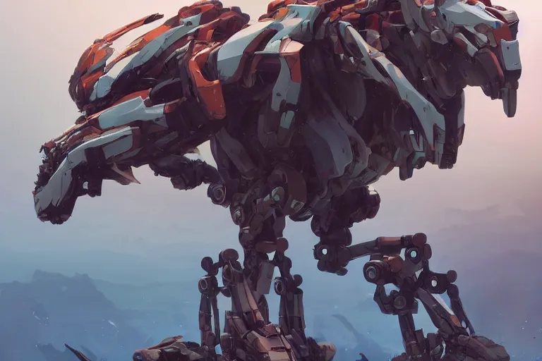 Image similar to longleg machine mecha animal beast robot of horizon forbidden west horizon zero dawn bioluminiscence, behance hd by jesper ejsing, by rhads, makoto shinkai and lois van baarle, ilya kuvshinov, rossdraws global illumination