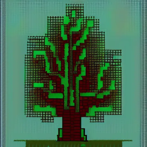 Image similar to pixel art of horror forest, # pixelart