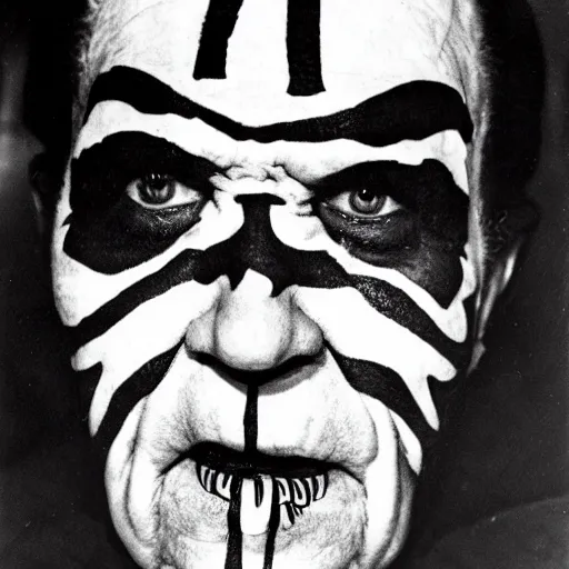 Prompt: Richard Nixon as a juggalo