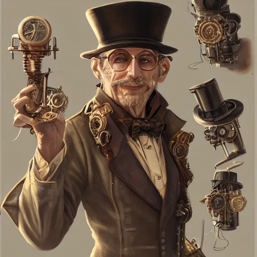 Image similar to steampunk doctor, highly detailed, d & d, fantasy, highly detailed, digital painting, trending on artstation, concept art, sharp focus, illustration, global illumination, shaded, art by artgerm and greg rutkowski and fuji choko and viktoria gavrilenko and hoang lap