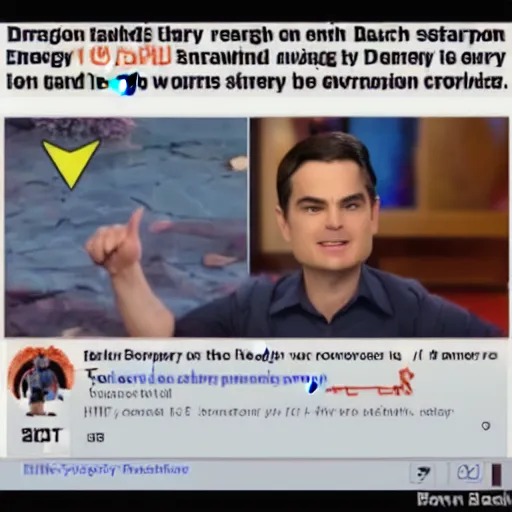 Image similar to Ben Shapiro preparing an energy attack powered entirely by facts and logic, dragon ball Z