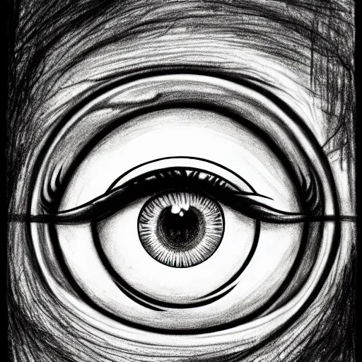 trippy pencil drawings eyes