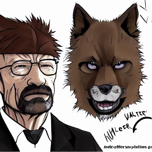 Image similar to Walter White furry art