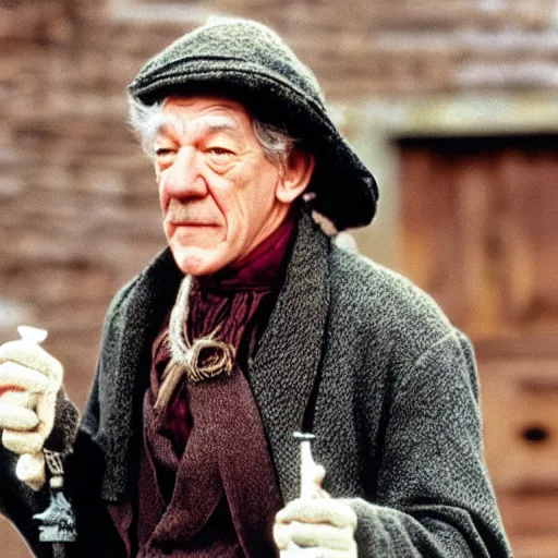 Image similar to Ian McKellen as Darby O’Gill in Darby O’Gill and the little people