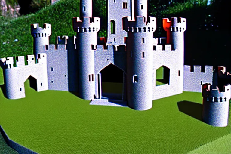 Image similar to a completed castle