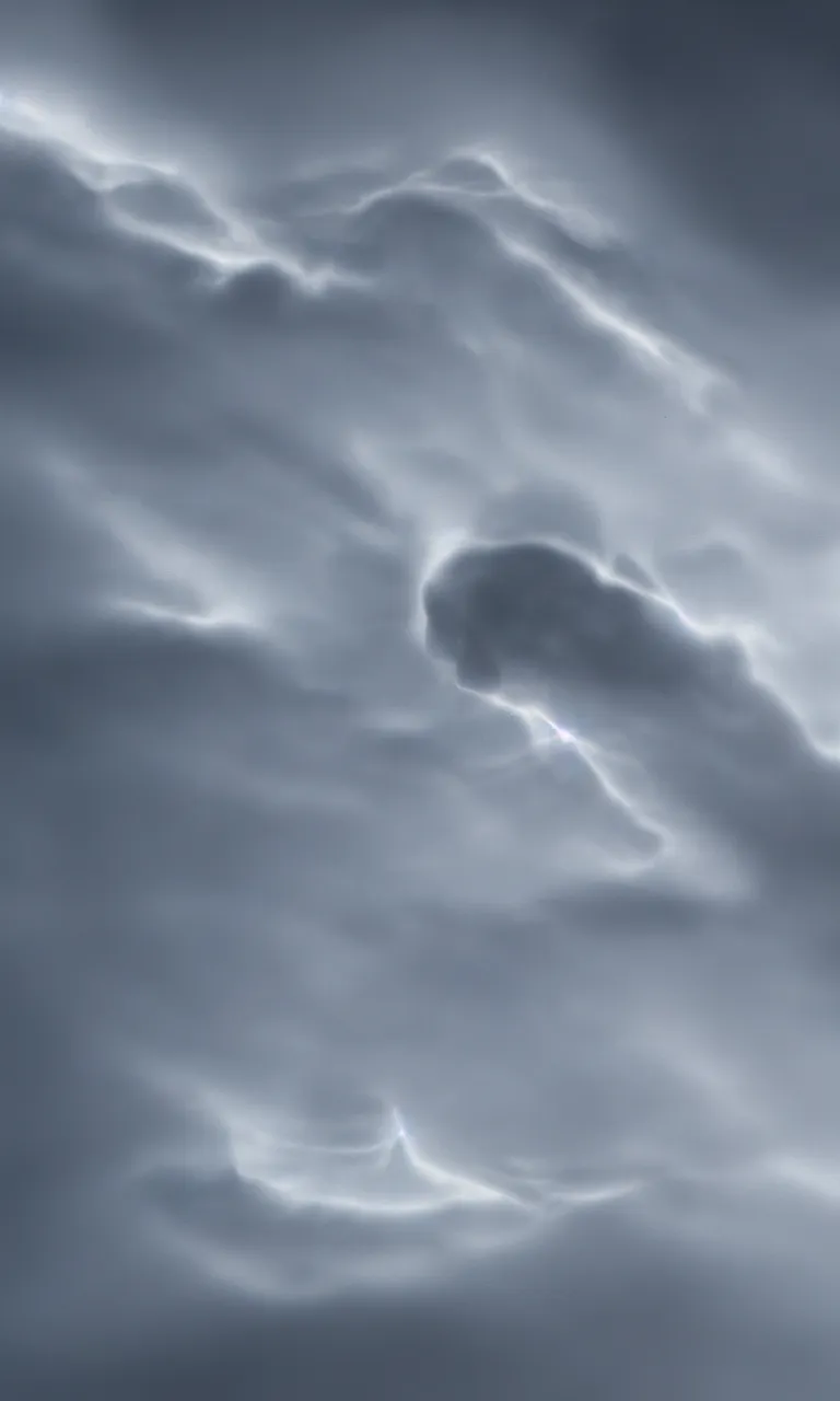 Prompt: aerogel iOS UI concept, floating hologram UI designed by Apple, 140mm f/2.3 sunrise photograph of atmospheric weather trapped inside colloid refraction, roll cloud supercell flowing into a minimalist intake hole, sharpened edges honed to a prismatic sheen, clouds cut apart