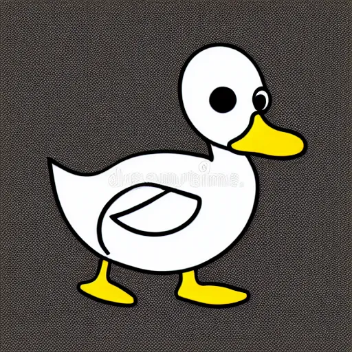 Prompt: portrait of a duck, sticker, highly detailed, colorful, illustration, smooth and clean vector curves, no jagged lines, vector art, smooth