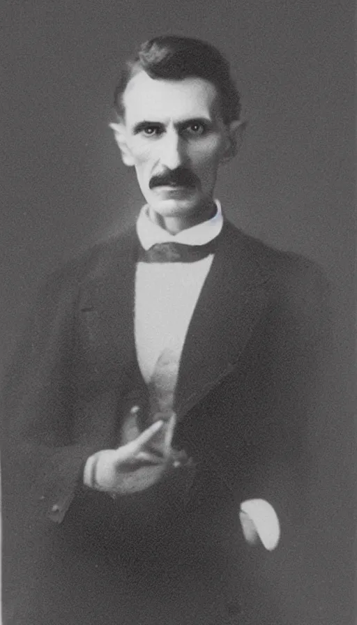 Image similar to Nikola Tesla in the style of Arcane by riot games