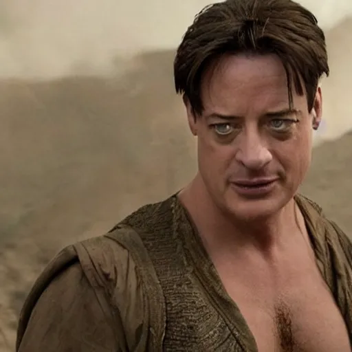 Image similar to Brendan Fraser in The Mummy reboot