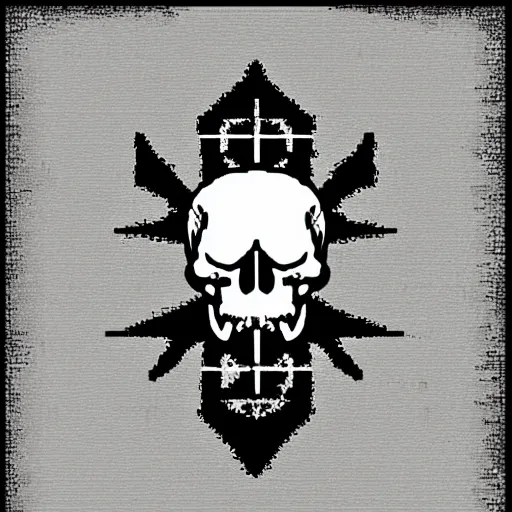 Prompt: skull and bones ansi art