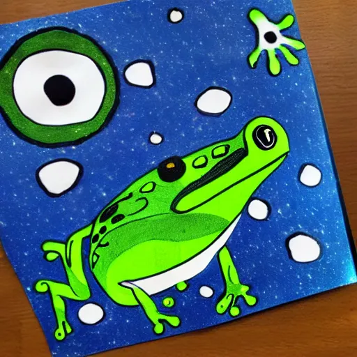 Image similar to frog spaceship