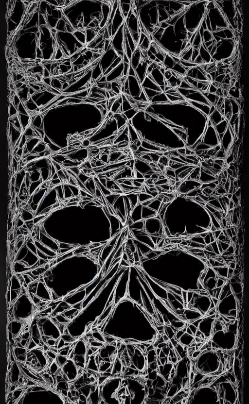 Image similar to a face made of black cast iron on a black background. gothic baroque. low poly. symmetry. epic. ominous shapes. hyper detailed.