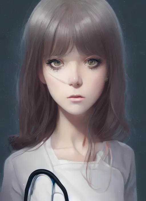 Prompt: detailed, sharp, full body portrait of a sad and gloomy crying female physician by Ilya Kuvshinov and Anna Dittmann and studio ghibli and WLOP and Rossdraws, digital art, surreal, trending on artstation, anime arts, featured on Pixiv, HD, 8K, highly detailed, good lighting, beautiful, epic, masterpiece