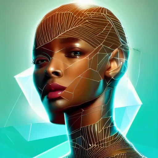 Prompt: symmetry!! solid cube of light, hard edges, product render retro - futuristic poster scifi, lasers and circuits, brown skin prince, intricate, elegant, highly detailed, digital painting, artstation, concept art, smooth, sharp focus, illustration, dreamlike, art by artgerm