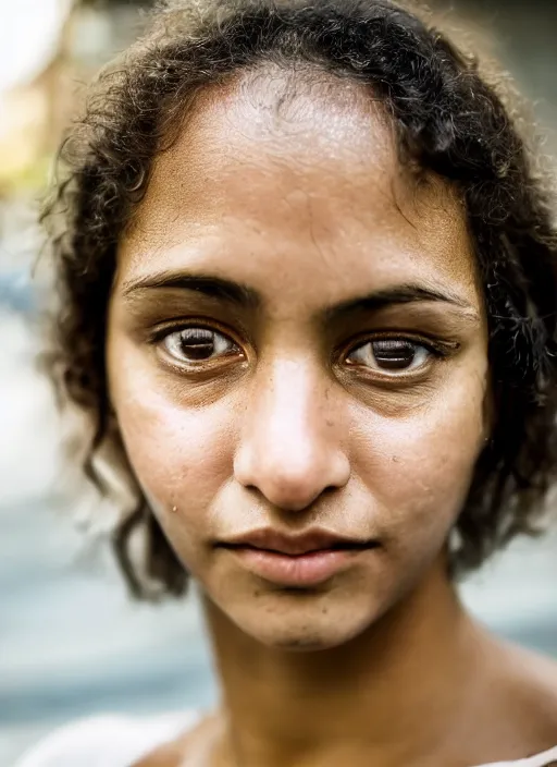 close up portrait of Brazilian 26-year-old woman, with | Stable ...