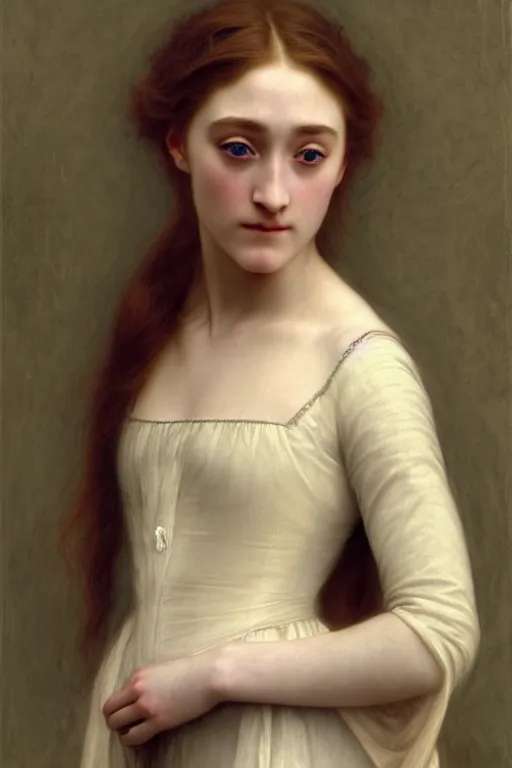 Prompt: saoirse ronan princess, painting by rossetti bouguereau, detailed art, artstation