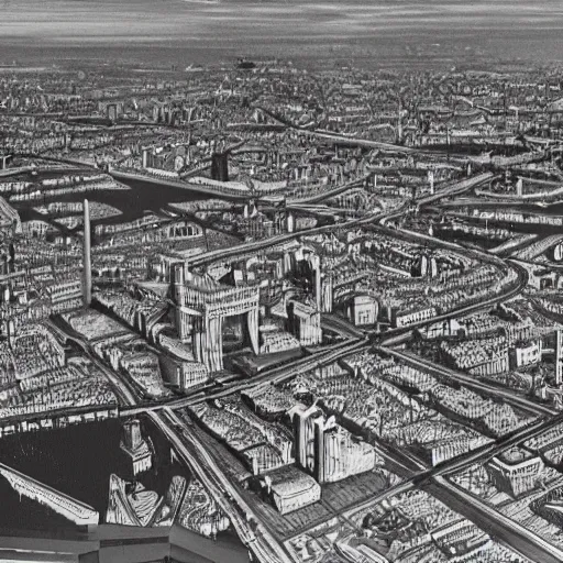 Prompt: a realistic detailed image of the city of berlin after world war ii