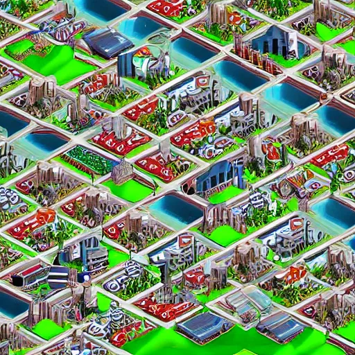 Image similar to sim city where's waldo?