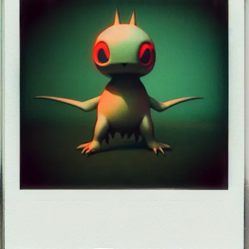 Prompt: polaroid photo:: a creepy scary pokemon, studio lighting:: by beeple and James Gilleard and Justin Gerard :: ornate, dynamic, particulate, intricate, elegant, highly detailed, centered, smooth, sharp focus