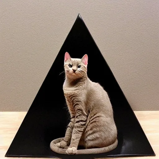 Prompt: a pyramid for your cat