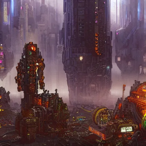 Prompt: futuristic, cyberpunk, steampunk, city landscape, pixel art, concept art, art station, intricate, detailed