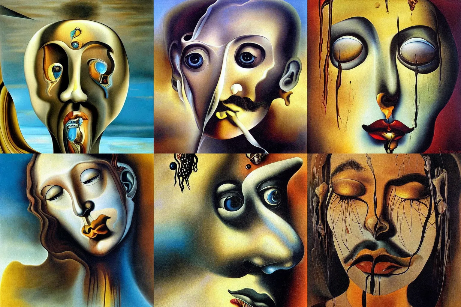 Prompt: a beautiful majestic painting of melting emotions by Salvador Dali high detail, award winning