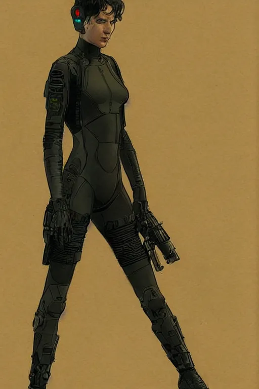 selina. blackops spy in near future tactical gear