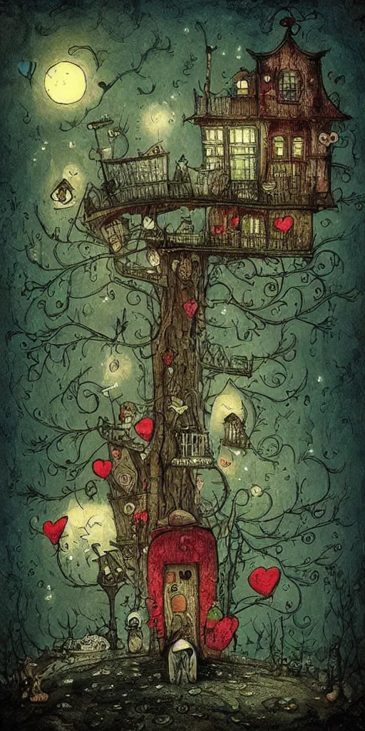 Image similar to a valentine's day scene by alexander jansson