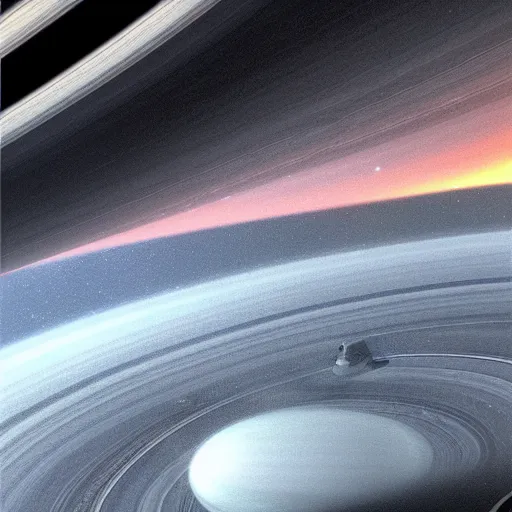 Prompt: on saturns moon looking at the rings of saturn, dynamic lighting, photorealistic fantasy concept art, trending on art station, stunning visuals, creative, cinematic, ultra detailed