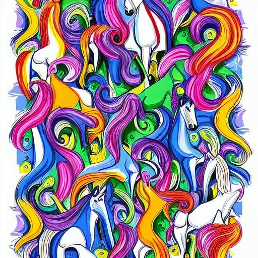 Image similar to horses color by numbers