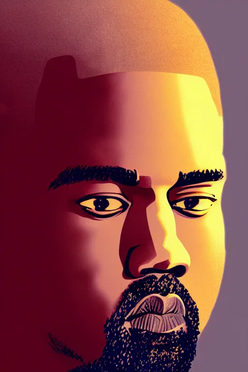 Image similar to kanye west, manga cover art, detailed color portrait, artstation trending, 8 k, greg rutkowski