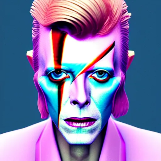 Prompt: android david bowie:: by Martine Johanna and Simon Stålenhag and Chie Yoshii :: dynamic, particulate, pastel colors, intricate, elegant, highly detailed, centered, artstation, smooth, sharp focus, octane render, 3d