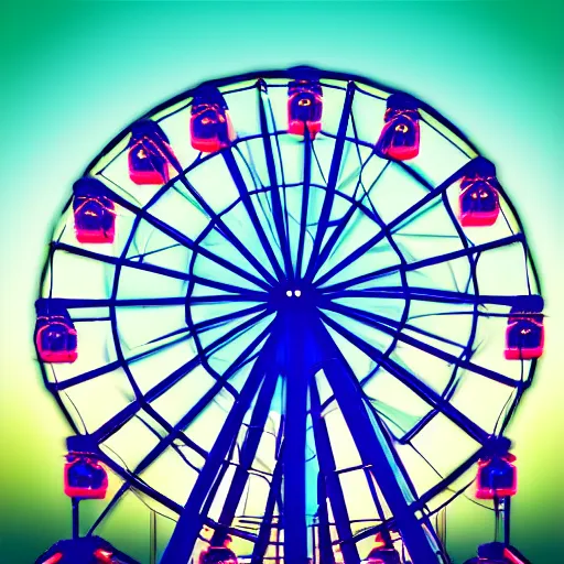 Prompt: a Ferris wheel at a carnival by beeple