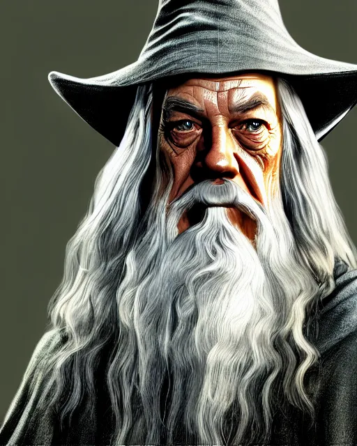 Image similar to Gandalf the gray from Lord of the rings in GTA V loading screen, GTA V Cover art by Stephen Bliss, boxart, loading screen,