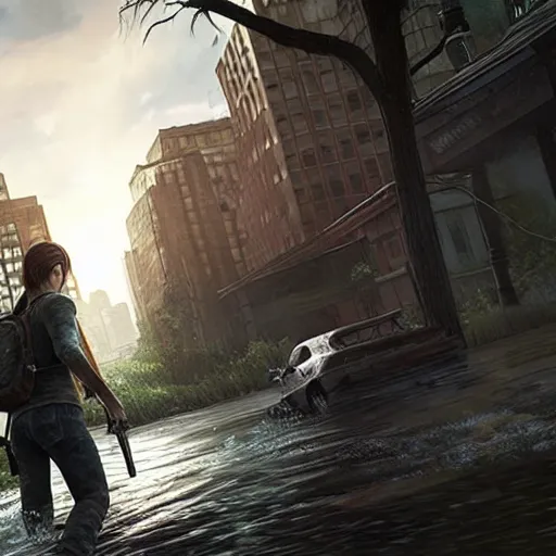 Image similar to a screen shot of the last of us part 2