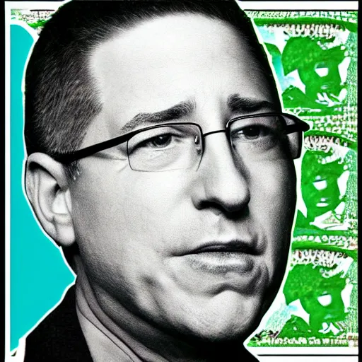 Prompt: glenn greenwald morphed with a hundred dollar bill optical illusions 1 0 2 8 x 1 0 2 8