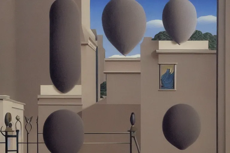 Image similar to Painting by Rene Magritte, Extremely Highly detailed, Occult, funny, humorous, humor, hilarious, funny, entertaining, magical, trending on artstation HQ, closeup, D&D, intricate, elegant, highly detailed, digital painting, artstation, concept art, matte, sharp focus, illustration, surrealism