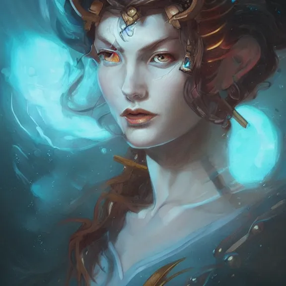 Prompt: a highly detailed portrait in the style of karmen loh and in the style of peter mohrbacher.