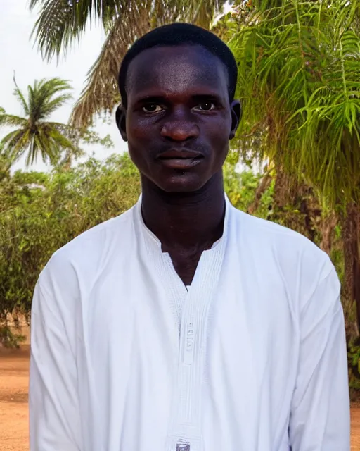 Image similar to a portrait photo of jordan blick, liaison in gambia, by ralph hackett