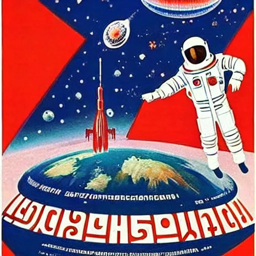 Prompt: rob schneider as cosmonaut on 1 9 6 0 soviet propaganda poster. beautiful. high detailed. intricate. illustration. propaganda. ussr