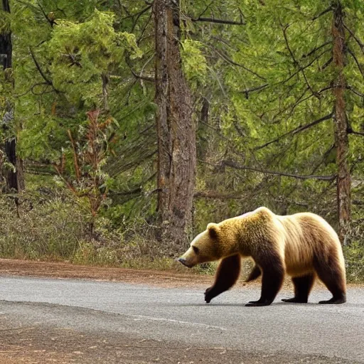 Image similar to a bear entering in picnic are, people are panicking and running