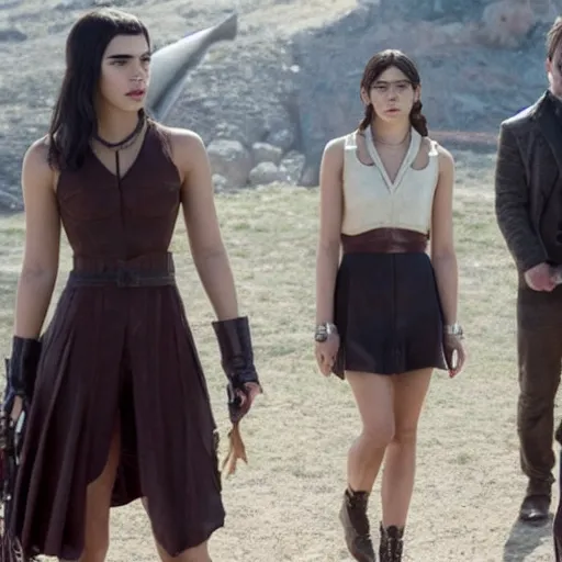 Image similar to still of dua lipa in westworld tv series