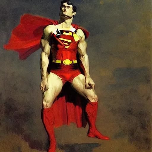 Image similar to superman by ilya repin