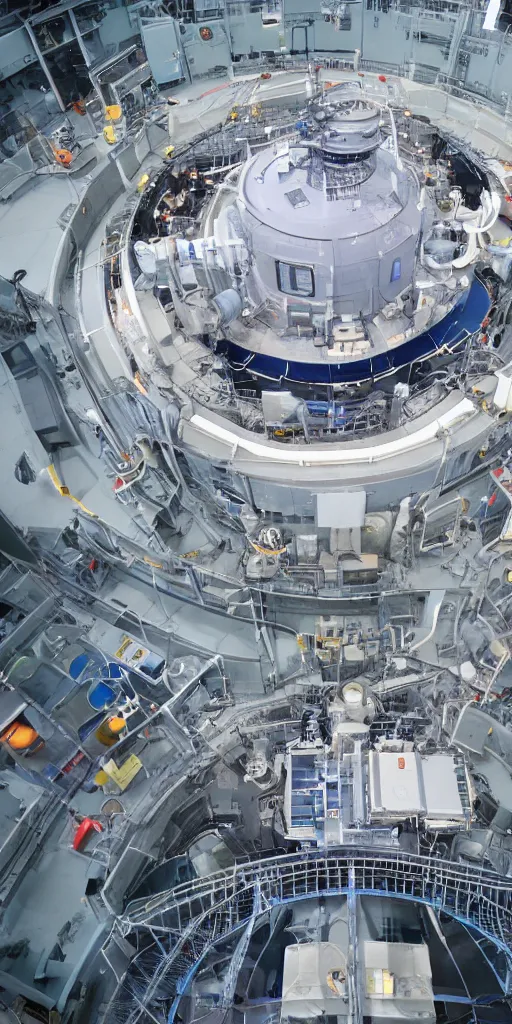 Image similar to reactor of controllable nuclear fusion power station.