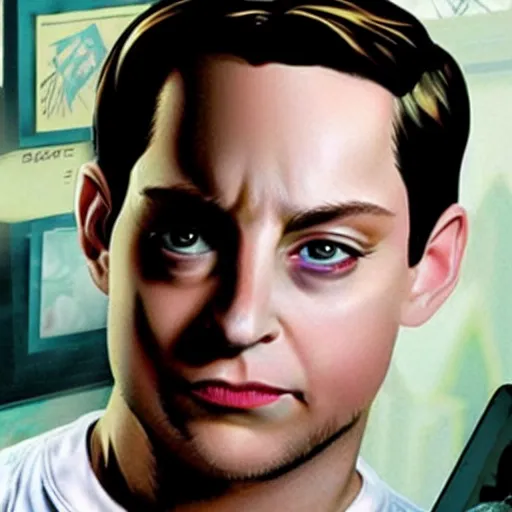 Image similar to Tobey Maguire as Batman