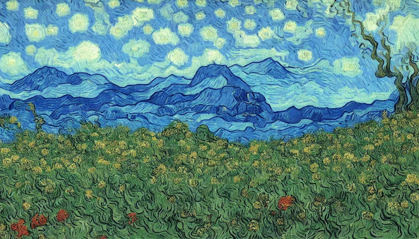 Image similar to costa rica by van gogh