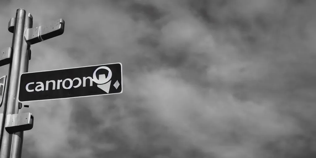 Prompt: photo of a futuristic street sign, canon EOS 6d, ƒ/8