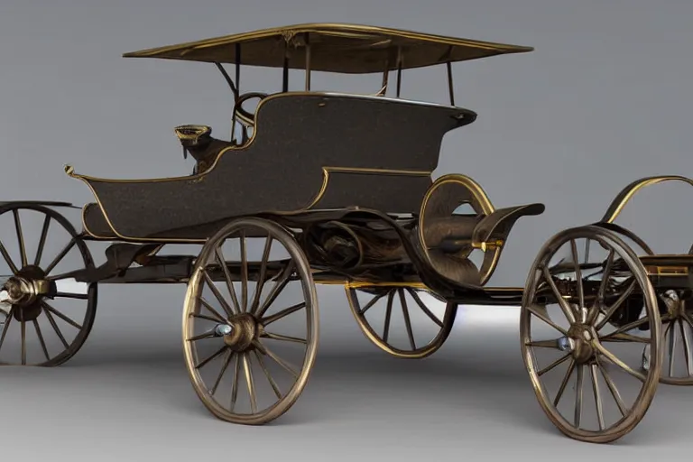 Prompt: still photo of the invention of the first car by karl benz in 1 8 9 3, highly detailed, photorealistic shot, bright studio setting, studio lighting, crisp quality and light reflections, unreal engine 5 quality render