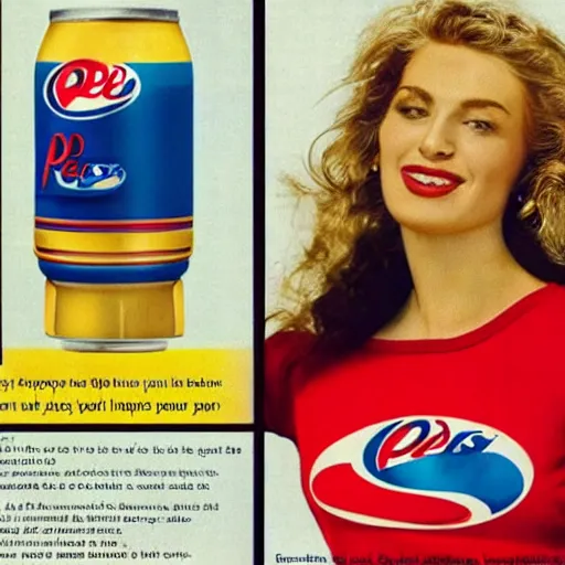 Prompt: a 1990's advertisement for pepsi