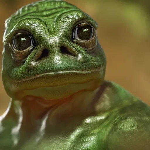 Image similar to a still of a kappa, realistic, photorealistic, detailed, cgi,